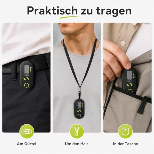 Sunshine Smile Schrittzähler Mini Ring - Einfach zum Gehen - Genau Elektronisch