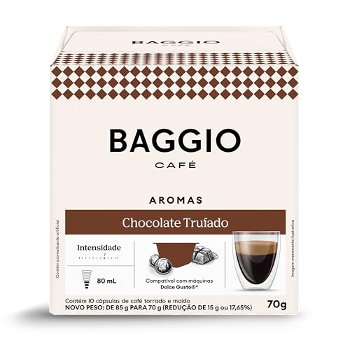 Baggio Café Cápsulas De Café Aroma Chocolate Trufado Compatível Com Máquinas Dolce Gusto Contém 10 Cápsulas