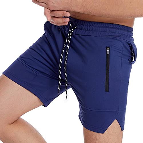 Short de fitness homme séchage rapide avec multipoches pour l'été