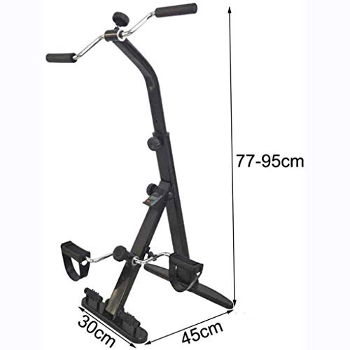 Image of Portable Pedal Exercise Folding Exercise Bike For Arm And Leg, Portable Pedal Exerciser Fitness Equipment Leg Trainer For Elderly Upper And Lower Limbs Rehabilitation Training