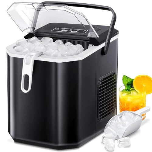 Máquina para Hielo 26.5 lbs por día Negro miniatura 1