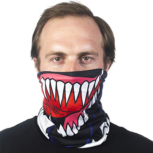 Concept One Marvel Venom Multi-Purpose Neck Gaiter Scarf Bandana Black One Size