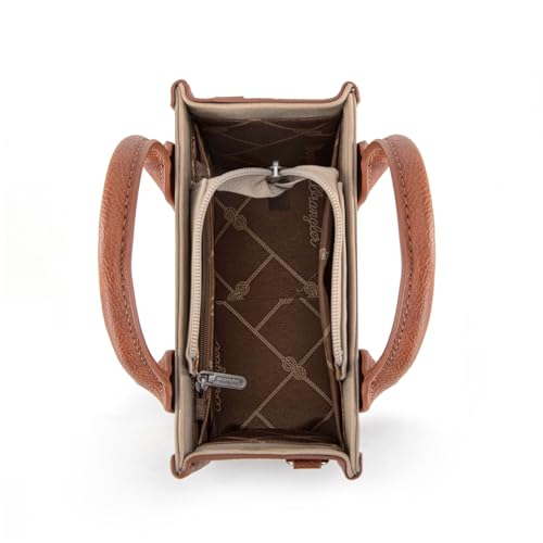 Image of Wrangler Mini Tote Bag for Women Western Small Crossbody Purse Top Handles Satchel Handbag WG171-2811KH