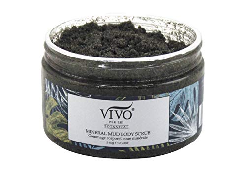 Vivo Per Lei Mineral Mud Scrub - Body Exfoliator With Dead Sea Salt Minerals - Clay Body Scrub For A Fine Skin Texture - Exfoliating Body Scrub For Skin Cleansing