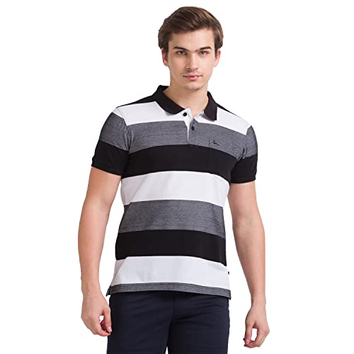 Image of Parx Cotton Black T-Shirt for Men