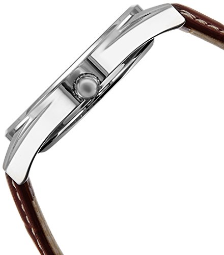 Image of Titan Men Leather Analog White Dial Watch - Ne9322Sl03A, Band Color-Brown