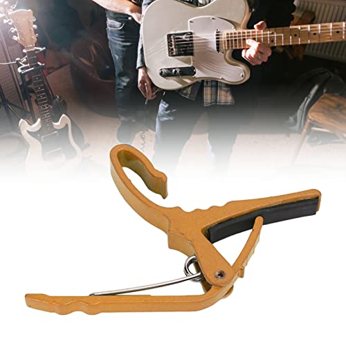 Capo, accessoire d’instrument de capo de guitare électrique, changement de tonalité rapide pour jouer(Or) - Les Beatles, Paul McCartney, John Lennon, RIngo Starr, George Harrison Capo, accessoire d'instrument de capo de guitare électrique, changement de tonalité rapide pour jouer(Or) – Image 6