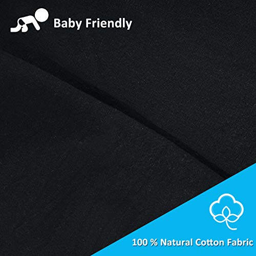 Atsense Black Duvet Cover King Size, 100% Washed Cotton Linen Feel Super Soft Comfortable, 3-Piece Black Duvet Cover Bedding Set, Durable And Easy Care, Simple Style Farmhouse Comforter Cover #TOP2