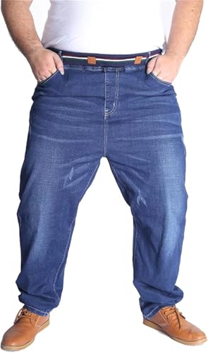 Herren Jeanshose Herren Business Baumwollhose 5XL 6XL 7XL 8XL Stretch Man Elastisch Slim Fit Lässig Big Plus Size Jean Hose