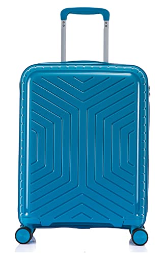 DK Luggage 20” Cabin Ryanair, EasyJet, BA, Jet 2 Hard Shell Approved Hand Luggage Polypropylene...