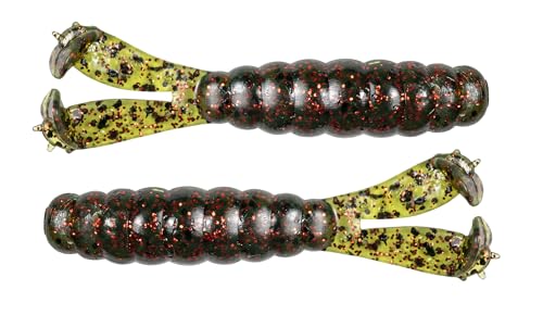 Z-MAN Billy Goat 4 1/4 inch Soft Plastic Grub 3 Pack Watermelon Red