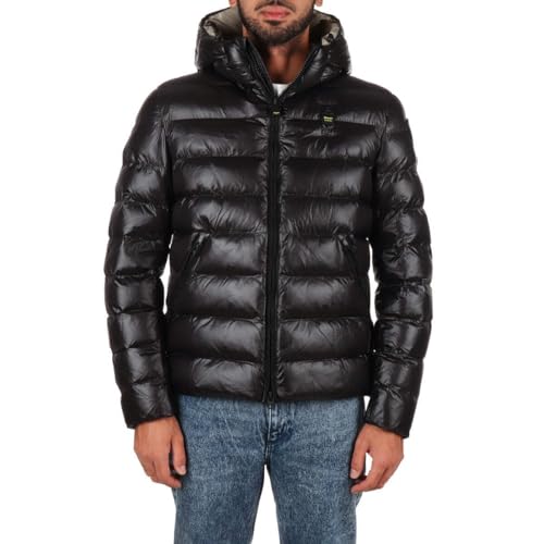 Blauer Piumino Imbottito Adams Chaqueta Corta para Hombre Poliéster Negro/Beige, Negro/Beige, XXL