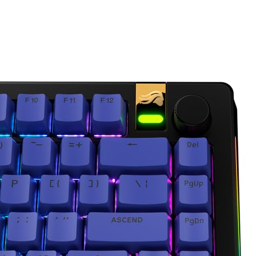 Image of GLORIOUS Gaming - GPBT Basics (PBT Keycaps), Mana Blue, No Fade Dye-Sublimated, for Custom Mechanical Keyboards, Fits 100%, 75% 65% 60%, Fits ANSI & ISO, Supports Windows & macOS - English (US)