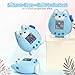 Silicone Case for Tamagotchi Paradise Accessories - 2Pcs Screen Protector with Soft Stand Up Cover Carrying Lanyard and Knob Cover for Tamagotchi Paradise Sleeve Toy (Blue)