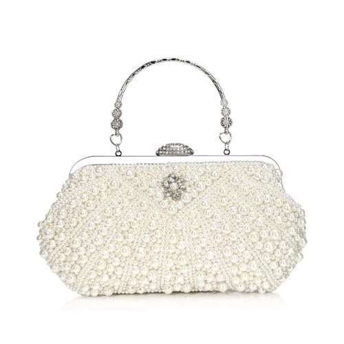 Sacs de soirée broderie coquille fleur diamants pochette bal