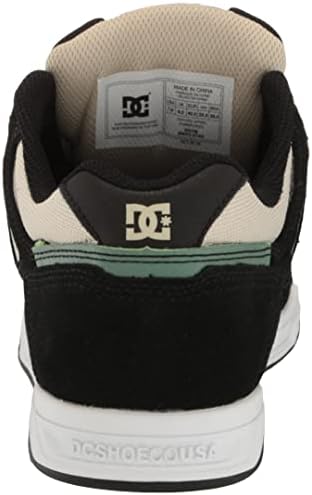 DC Men's Stag Low Top Skate Shoe, White/Black/RED, 8.5 | Image 2