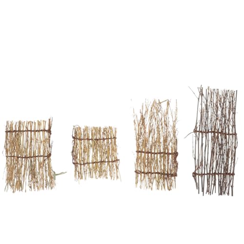 Cabilock 4pc Sushi Decor Bamboo Mats Japanese Style Kitchen Decorations Sashimi Ornament