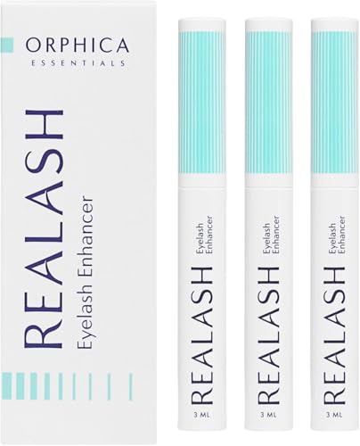 ORPHICA Realash Acondicionador De Pestañas 3 ml, Paquete de 3 - Serum Pestañas Crecimiento, Suero Fortalecedor y Engrosador de Pestañas Largas - Tratamiento Eyelash Growth Serum
