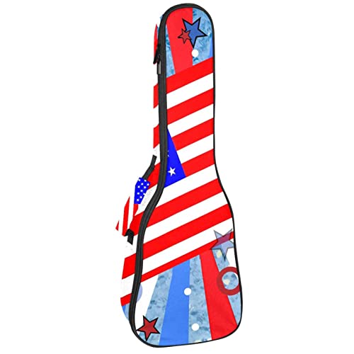 Housse pour ukulélé avec motif drapeau américain étoilé et rayures 10 mm – Rembourrage épais en éponge de 53,3 cm – Avec… - Les Beatles, Paul McCartney, John Lennon, RIngo Starr, George Harrison Housse pour ukulélé avec motif drapeau américain étoilé et rayures 10 mm - Rembourrage épais en éponge de 53,3 cm - Avec…