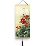 EAPEY Chinesische Schriftrolle Wand für Heim- oder Bürodekorationen-45x100cm