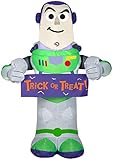 Gemmy 3.5' Airblown Buzz Lightyear w/Banner Disney Halloween Inflatable