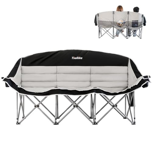 Thallike Double Camping Chair – 2-3 Person Outdoor Folding Sofa