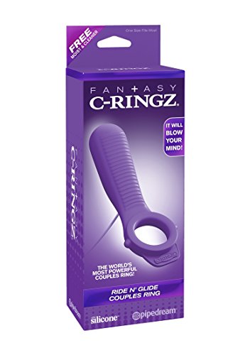 Anillo vibrador para noches románticas y juegos de pareja en color lila 3