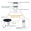 ECOWITT Estación meteorológica Wi-Fi 7 en 1 con anemómetro ultrasónico con gran pantalla a color, sensor de lluvia para jardín doméstico HP2553 #5