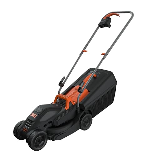 BLACK & DECKER BEMW351 elektrische grasmaaier (1.000 W, 32 cm maaibreedte, 3-voudig axiale maaihoogteverstelling, 35 l grasopvangbak, ideaal voor kleine tuinen),Meerkleurig - Afbeelding 3