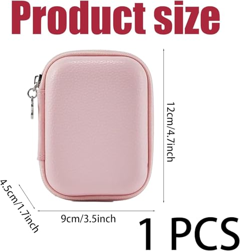 Image of INOCEAN Camera Case, Small Camera Bag, Waterproof Protective Pouch for Outdoor Photography, Compact Storage for Travel and Daily Commute, Pink Color for Easy Identification