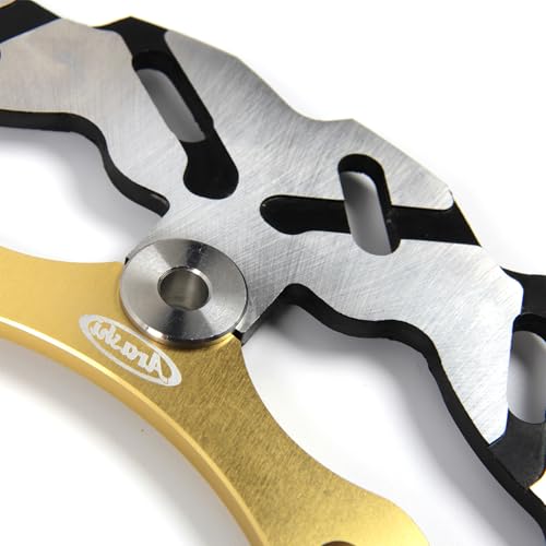 KonerStone Bremsscheiben vorne für Yamaha XP XP TMAX 500 2004-2007/XP TMAX 530 2012-2015 ABS 2012-2019 Disc Disc Zubehör Ersatzteile T MAX500 T MAX530 T-MAX 500 530 Gold 2005 2006