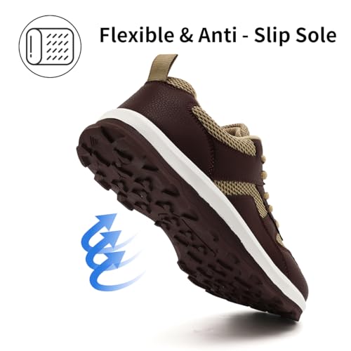 Mens Shoes Wide Toe Box Zero Drop Slip On Sports Sneakers Running Jogging Anti-Slip Fashion3
