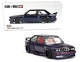 Diecast Model Car Compatible with Kaido House x Mini GT 1:64 BMW M3 (E30) Kaido GT V2 Purple Limited Edition KHMG216