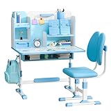 Double support dorsal ergonomique et hauteur réglable : ajustez la hauteur du bureau et de la chaise en fonction de la taille de l'enfant. Au fur et à mesure que les enfants grandissent, continuez à les élever pour obtenir une silhouette parfaite. La chaise de bureau pour enfant adopte un double support dorsal qui peut bien soutenir le dos et la taille de l'enfant. Le dossier de la chaise est séparé, ce qui est conçu pour mieux envelopper le corps et donner un soutien à la taille.