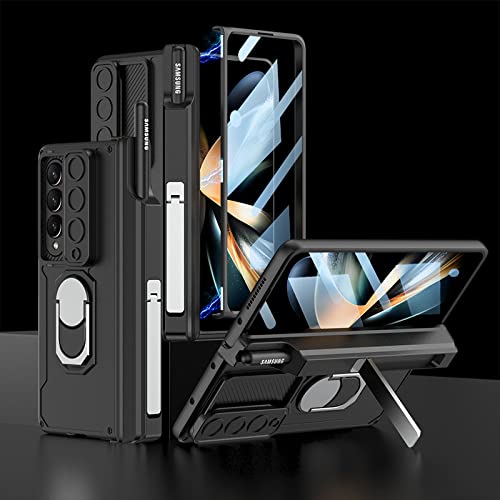 Coque Antichoc Samsung Z Fold 4 Armure Magnétique Noire Anti-Rayure