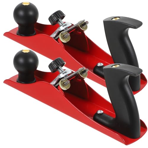 Tofficu cepilladora para trabajar la madera suavizado herramienta materiales Madera de carpintería cepilladora de madera de mano radios domésticos acero sk5 rojo Color Aleatorio