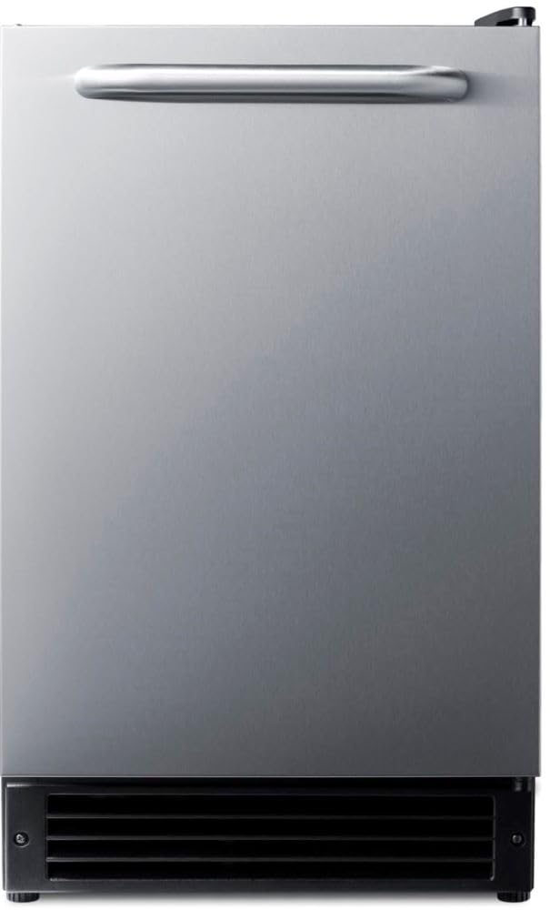 Summit 15” Wide Drain-Free Built-in Icemaker, Panel Ready (Panel Not Included)- BIM26 (Stainless Steel, RHD)