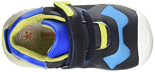 Baskets bébé garçon Biomecanics 211131B en cuir bleu - 5