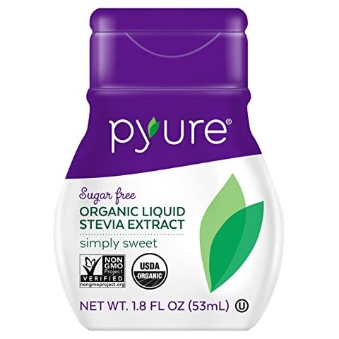 Pyure Organic Liquid Stevia Extract Sweetener, Simply Sweet, Sugar Substitute, 200 Servingsper Container, 1.8 Fl. Oz. (Pack of 6) Cover