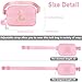 Belt Bag for Girls Birthday Gifts - Girls Fanny Pack Crossbody Bag Gifts for Daughter Sister Friends Teen with Initia Keychain Necklace K