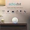 Echo Dot (4th Gen) | Smart speaker with Alexa | Glacier White