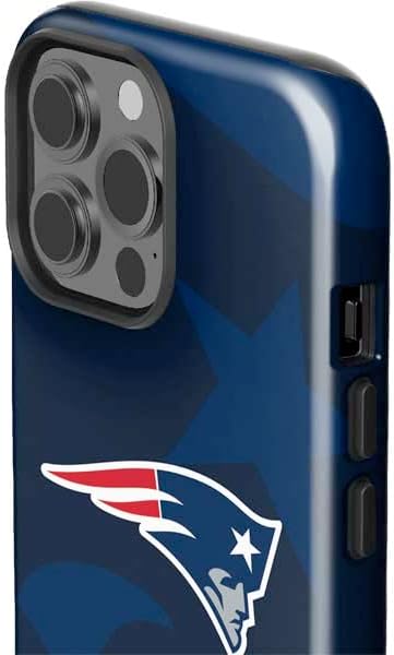 Skinit Impact Phone Case Compatible with iPhone 14 Pro Max - Officially Licensed NFL New England Patriots Double Vision Design
