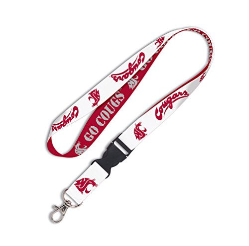 Wincraft NCAA Washington State University 34816010 Lanyard with Detachable Buckle, 3/4