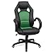 Produktbild SONGMICS Racing Stuhl Bürostuhl Gaming Stuhl Chefsessel Drehstuhl PU, schwarz-grün, OBG56BJ