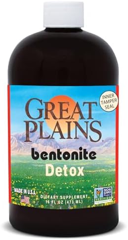 Yerba Prima Bentonite, Detox Pint, 16 Ounce - Liquid Clay Supplement - Food Grade - Natural Internal Cleanse