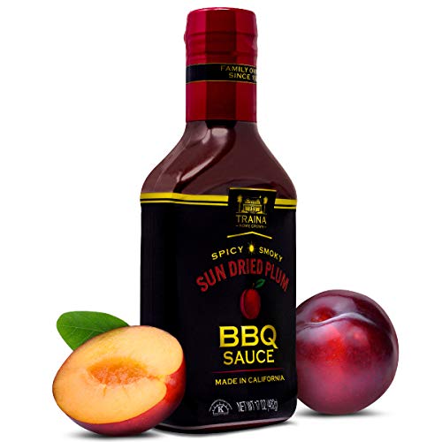 Traina Home Grown California Sun Dried Plum Barbecue Sauce - No Corn Syrup