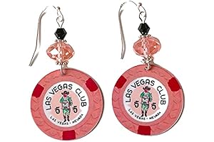 Retro Gambler Earrings: Unique Vegas Bling with a Twist
