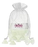 Spoolies Original Hair Curlers, Heatless Silicone Rollers with Mesh Bag Gift for Natural Hair, Hair