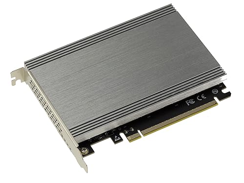 KALEA-INFORMATIQUE Carte contrôleur M2 PCIe 3.0 x16 pour 4 SSD M.2 NVMe M Key avec radiateur Aluminium