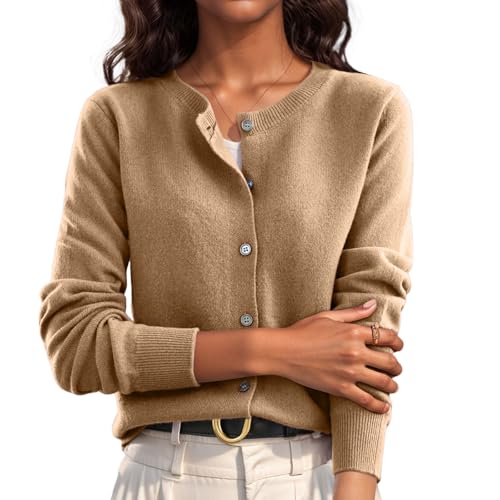 Cropped Sweaters for Women Knitted Lightweight Sweaters Button Up Long Sleeve Sweaters Cable Knit Open Front Cardigan2